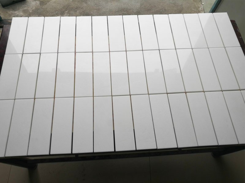 White Thassos tile 76x228x10mm